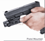 MRFL-MC CAA Gearup 4 in 1 Flashlight, Pistol Mount & Clip
