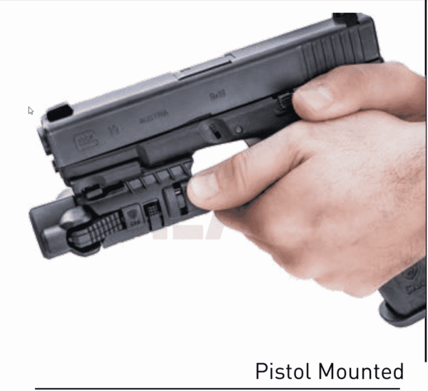 MRFL-MC CAA Gearup 4 in 1 Flashlight, Pistol Mount & Clip