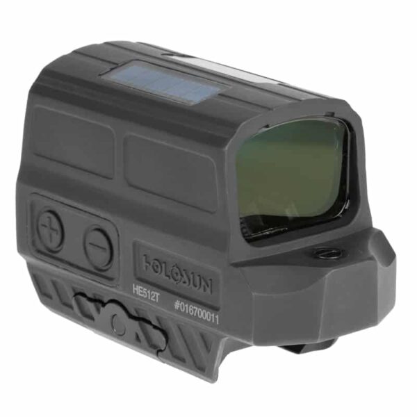 Holosun HE512T-RD Red Dot / Circle Dot Reflex Sight With Solar Panel and Titanium