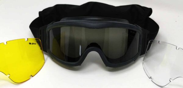 KIRO Goggle for Shooting and Tactical Environments with 3 Types of Lenses