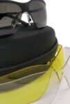 KIRO Sun Glasses / Shooting Glasses for Tactical and Everyday Use (Semi-Rimless Frame)