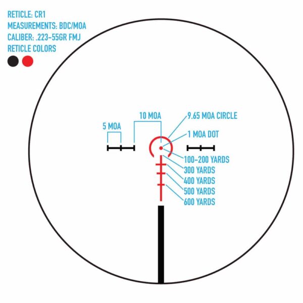 Sightmark Citadel 1-6x24 CR1/HDR Riflescope
