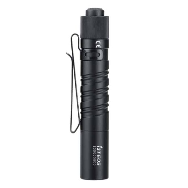 Olight i3T EOS Slim Tail Switch Flashlight with LED & TIR Optic Lens and Dual Direction Pocket Clip