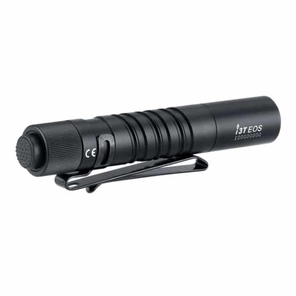 Olight i3T EOS Slim Tail Switch Flashlight with LED & TIR Optic Lens and Dual Direction Pocket Clip