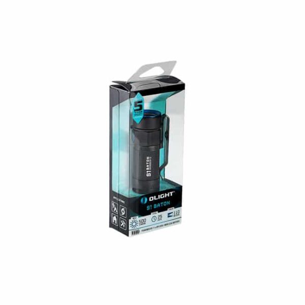 Olight S1R Baton II Rechargeable Side-Switch EDC Flashlight with Max Output of 1,000 Lumens