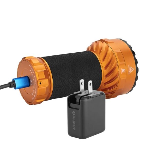 Olight Marauder 2 USB-C charging Flashlight with 12 LEDs circle & large LED in center Creating Max 14,000-lumens