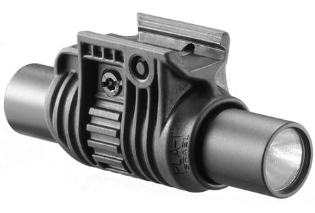 PLA 1.125' FAB Flashlight Picatiny Rail Adaptor 1.125 Diameter