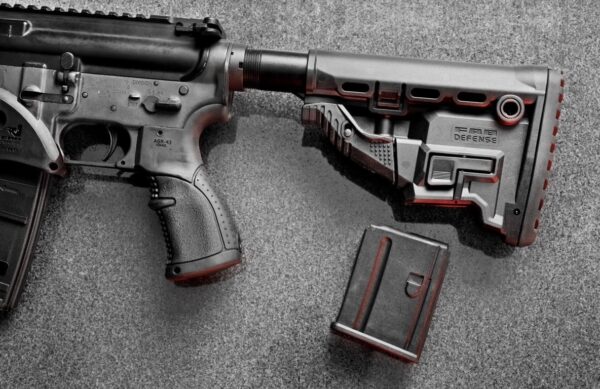 GL-MAG Fab Defense M4 Survival Buttstock With Built In Mag Carrier For 5.56 Magazines