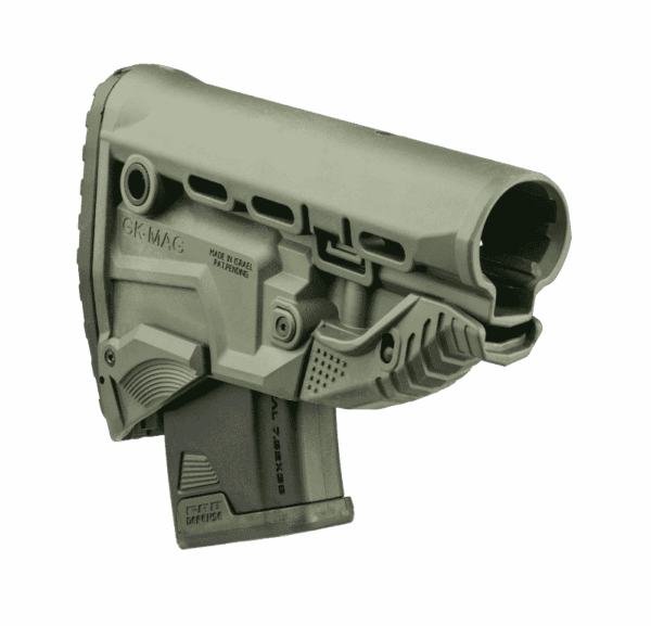 GK-MAG Fab Defense AK Survival Buttstock with Built In Mag Carrier for All AK Magazine