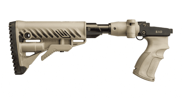 M4-SVD SB Fab Defense Side Folding and Collapsible Buttstock with Shock Absorber Kit for SVD