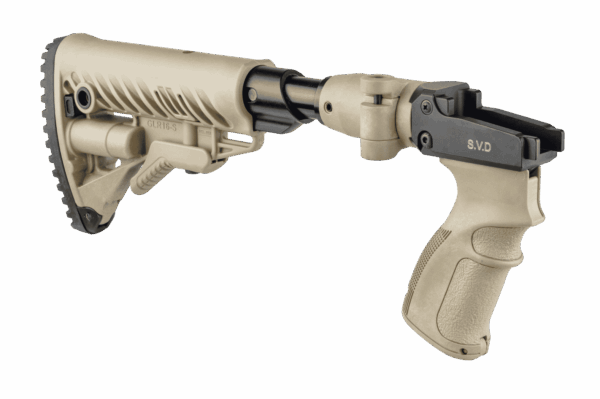 M4-SVD SB Fab Defense Side Folding and Collapsible Buttstock with Shock Absorber Kit for SVD