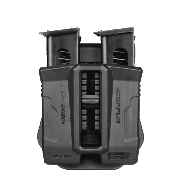 Fab Defense Double Magazine Pouch for Makarov Magazines (Paddle+Belt) - PS-Makarov