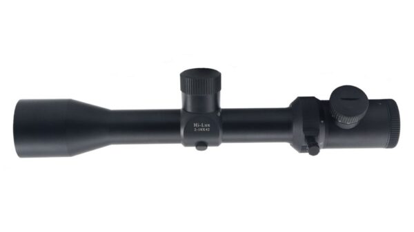 TAC-V210X42 PentaLux Hi-Lux Variable RifleScope w/ Green or Red Illuminated Ranging Reticle