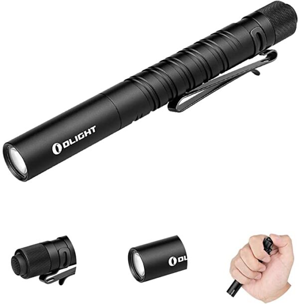 Olight I3T Plus 250 Lumens EDC Pocket Slim Flashlight with 2xAAA Batteries and a PMMA Optic Lens