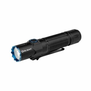 To be discontinued from  2022-5-1 - Olight Warrior 3 2300 Lumens Dual Switches Tactical Flashlight, Powered by Customized Battery (Warrior 3-BLK)