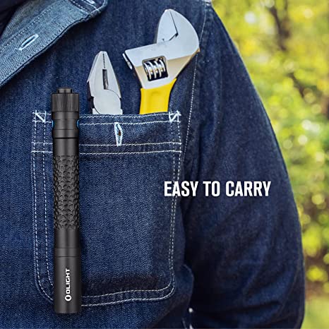 Olight I5T Plus 550 Lumens EDC Flashlight, Pebble Version Pocket Flashlights