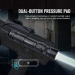 Olight Odin GL Mini 1000 Lumens Picatinny Rail Mounted Rechargeable Tactical Flashlight with Green Beam and White LED Combo