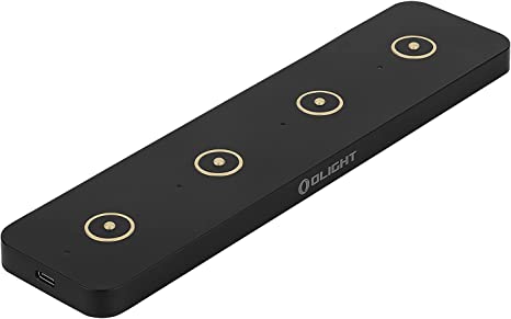 Olight Omino Extension Socket with Four Magnetic Charging Ports, Portable Magnetic Chargers for Flashlight Compatible with Most Olight Rechargeable Flashlights