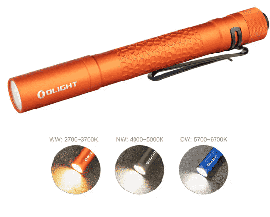 Olight I5T Plus 550 Lumens EDC Flashlight, Pebble Version Pocket Flashlights