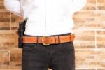 KIRO MOAB Premium Heavy Duty Handmade Leather Belt for Gun Carry